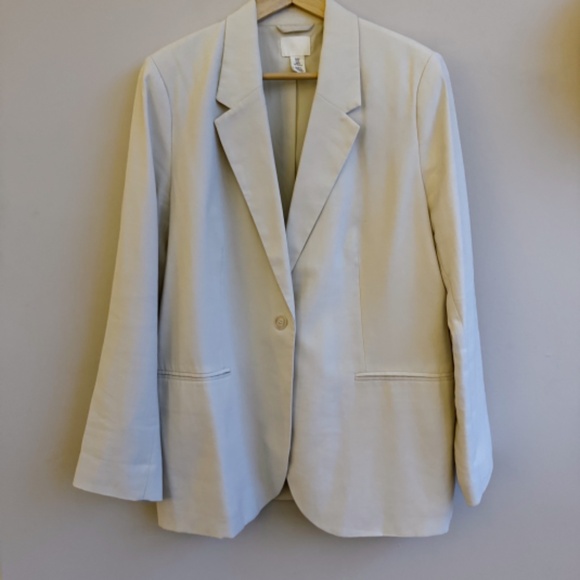 H&M Cream Oversized Blazer - Picture 2 of 9